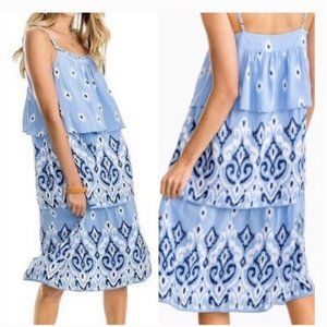 NEW Southern Tide midi dress Rayelle Tiered Size small